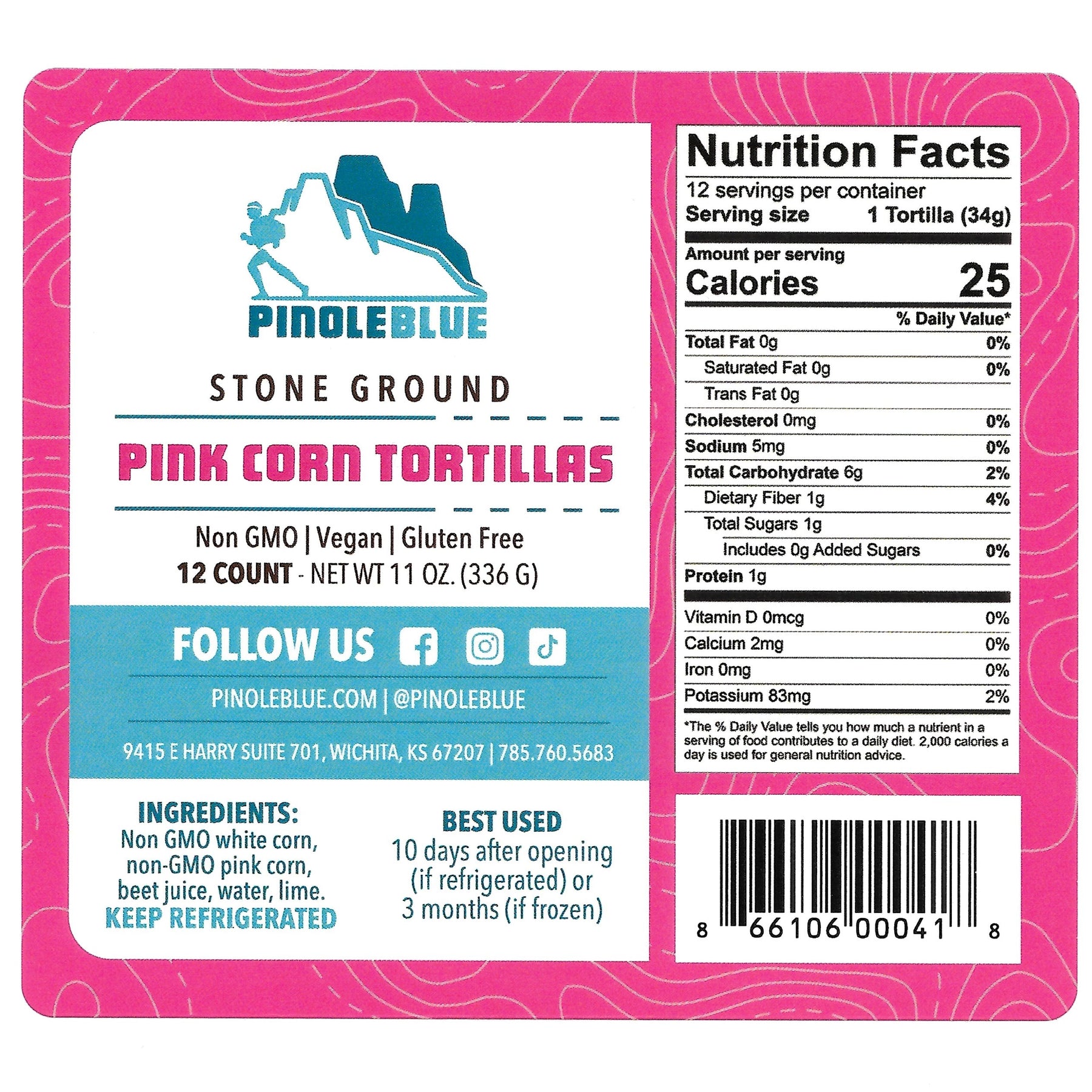 Stone Ground Tortillas Mixed and Matched Variety Pack - Pinole Blue